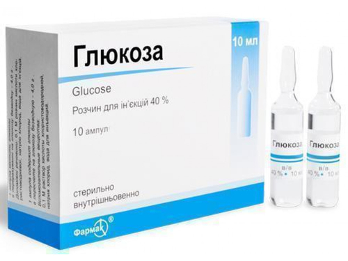 Ціни на Глюкоза розчин для ін. 40% амп. 10 мл №10