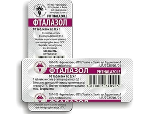 Цены на Фталазол табл. 500 мг №10
