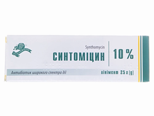 Цены на Синтомицин линимент 10% туба 25 г