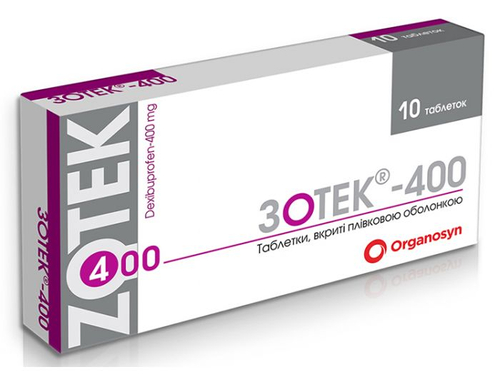 Ціни на Зотек-400 табл. в/о 400 мг №10