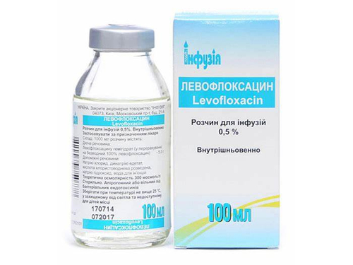 Ціни на Левофлоксацин розчин для інф. 0,5% пляш. 100 мл