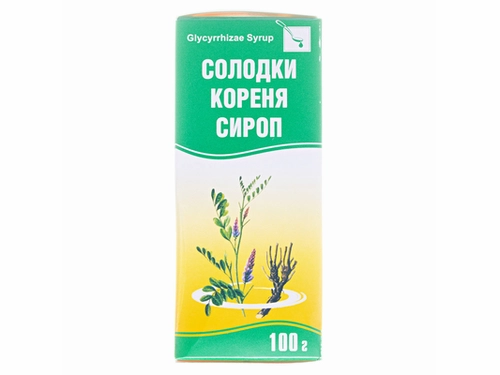 Ціни на Солодки кореня сироп фл. 100 г