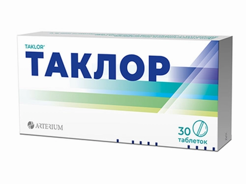 Ціни на Таклор табл. 25 мг №30 (10х3)