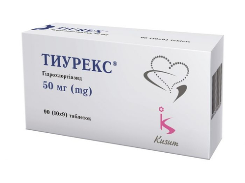 Ціни на Тиурекс табл. 50 мг №90 (10х9)