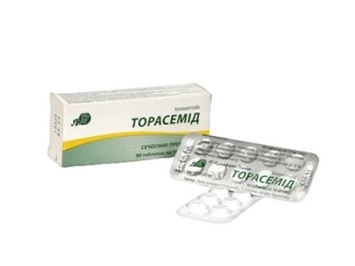 Торасемід табл. 10 мг №30 (10х3)