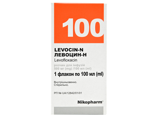 Ціни на Левоцин-Н розчин для інф. 500 мг/100 мл фл. 100 мл