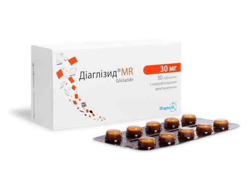 Ціни на Діаглізид MR табл. 30 мг №30 (10х3)