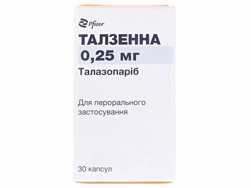 Ціни на Талзенна капс. 0,25 мг фл. №30