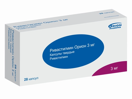 Цены на Ривастигмин Орион капс. тверд. 3 мг №28 (14х2)