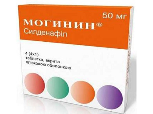 Ціни на Могинин табл. в/о 50 мг №1