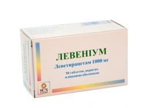 Цены на Левениум табл. п/о 1000 мг №50 (10х5)