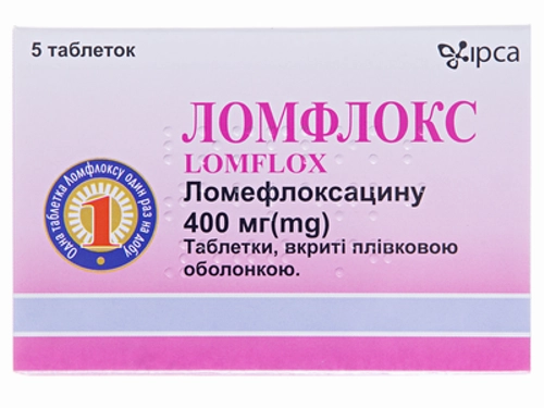 Цены на Ломфлокс табл. п/о 400 мг №5