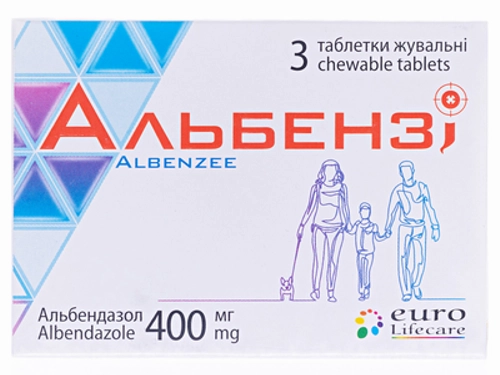 Ціни на Альбензі табл. жув. 400 мг №3