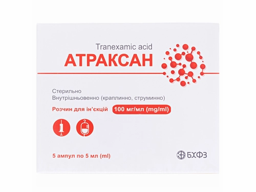Ціни на Атраксан розчин для ін. 100 мг/мл 5 мл №5