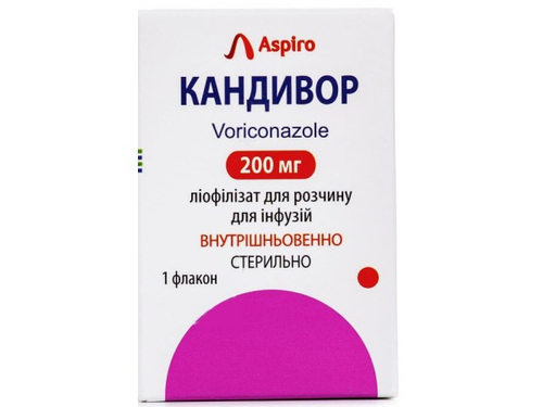 Ціни на Кандивор ліоф. для розчину для інф. 200 мг фл.  №1