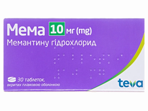 Цены на Мема табл. п/о 10 мг №30 (10х3)