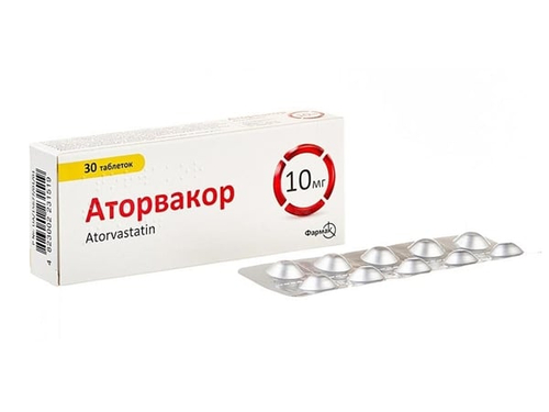 Ціни на Аторвакор табл. в/о 10 мг №30 (10х3)