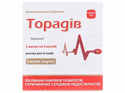Цены на Торадив раствор для ин. 5 мг/мл амп. 4 мл №5