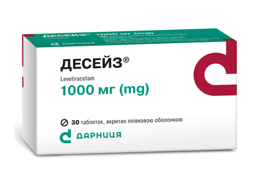 Ціни на Десейз табл. в/о 1000 мг №30 (10х3)