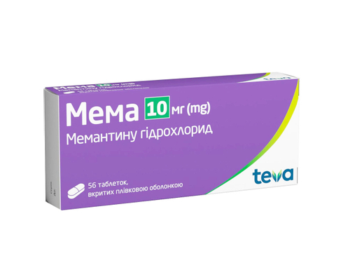 Цены на Мема табл. п/о 10 мг 10 мг №56 (14х4)