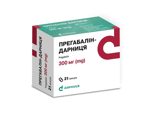 Цены на Прегабалин-Дарница капс. 300 мг №21 (7х3)