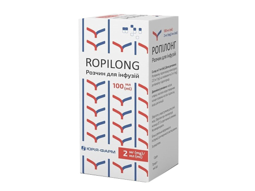 Ціни на Ропілонг розчин для інф. 2 мг/мл фл. 100 мл
