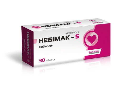 Ціни на Небімак-5 табл. 5 мг №30 (10х3)