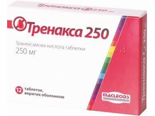 Цены на Тренакса 250 табл. п/о 250 мг №12 (6х2)