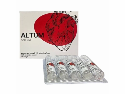 Цены на Алтум раствор для ин. 100 мг/мл амп. 5 мл №10 (5х2)