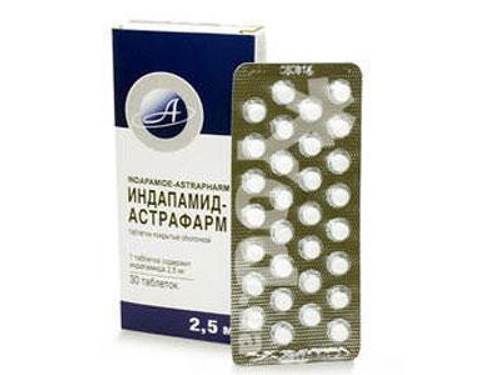 Цены на Индапамид-Астрафарм табл. п/о 2,5 мг №30