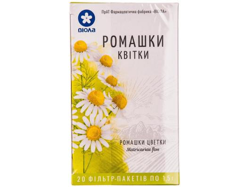 Ціни на Ромашки квітки фільтр-пакет 1,5 г №20