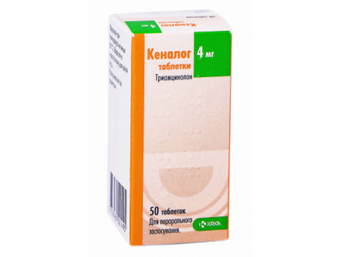 Ціни на Кеналог табл. 4 мг №50