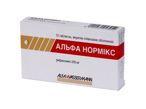 Альфа Нормикс табл. п/о 200 мг №12