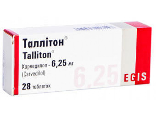 Цены на Таллитон табл. 6,25 мг №28 (7х4)