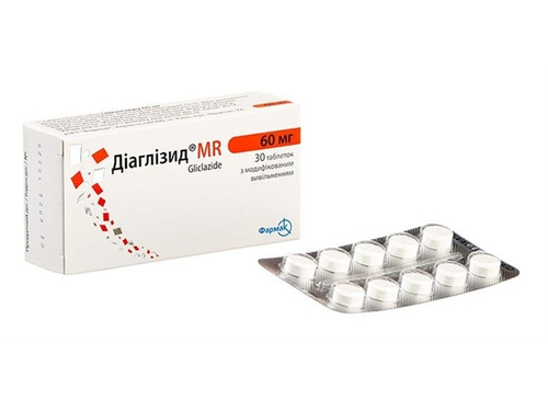 Ціни на Діаглізид MR табл. 60 мг №30 (15х2)