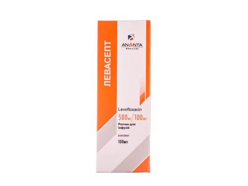 Ціни на Левасепт розчин для інф. 500 мг/100 мл конт. 100 мл