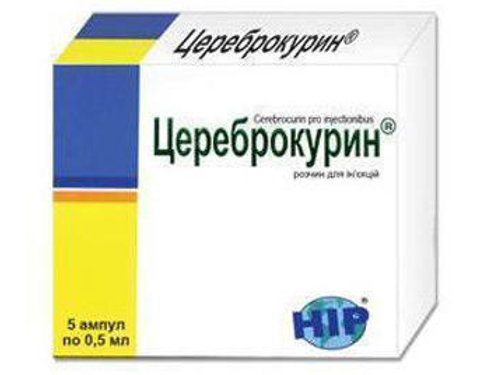 Цены на Цереброкурин раствор для ин. 2 мг/мл амп. 0,5 мл №5