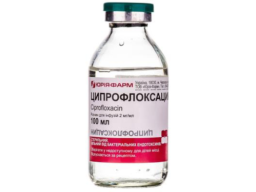 Цены на Ципрофлоксацин раствор для инф. 100 мл