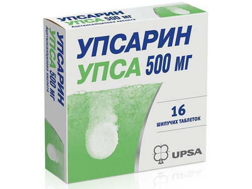 Ціни на Упсарин Упса табл. шип. 500 мг №16 (4х4)
