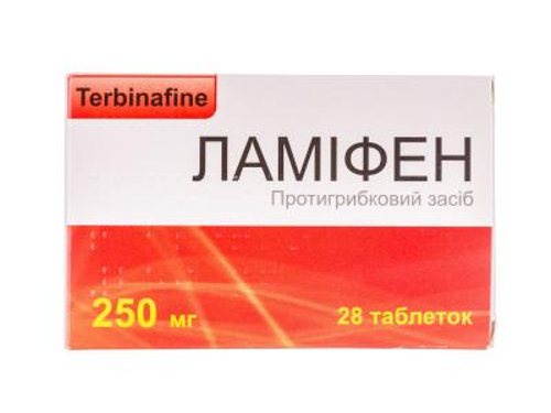 Цены на Ламифен табл. 250 мг №28 (7х4)