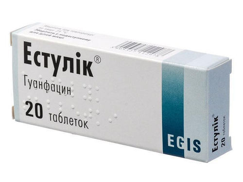 Ціни на Естулік табл. 1 мг №20 (10х2)