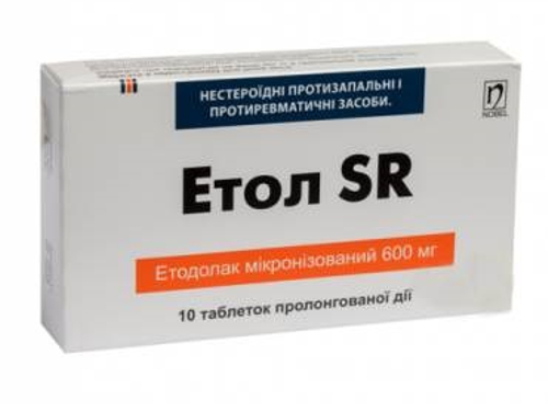 Ціни на Етол SR табл. пролонг. дії 600 мг №10