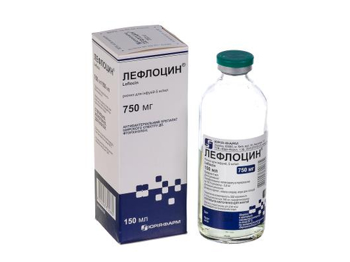 Ціни на Лефлоцин розчин для інф. 5 мг/мл пляш. 150 мл