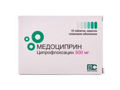 Ціни на Медоциприн табл. в/о 500 мг №10