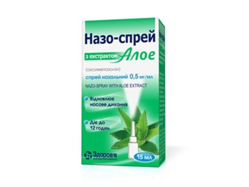 Цены на Назо-спрей с экстрактом алоэ спрей назал. 0,5 мг/мг фл. 15 мл