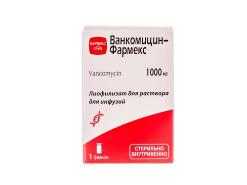 Ціни на Ванкоміцин-Фармекс ліоф. для розчину для інф. 1000 мг фл. №1