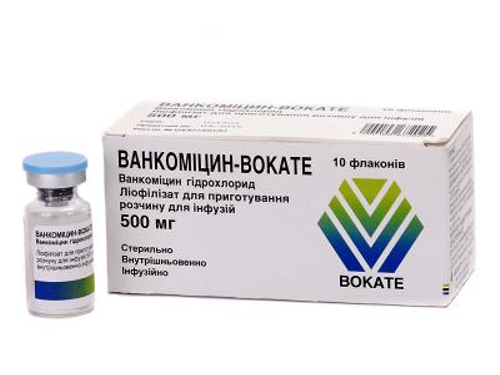 Цены на Ванкомицин-Вокате лиоф. для раствора для инф. фл. 500 мг фл. №10