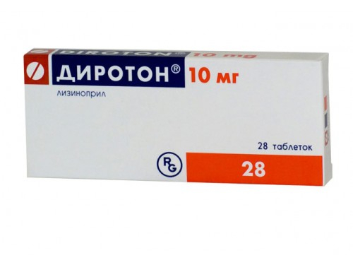 Цены на Диротон табл. 10 мг №28 (14х2)