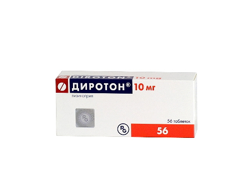 Цены на Диротон табл. 10 мг №56 (14х4)