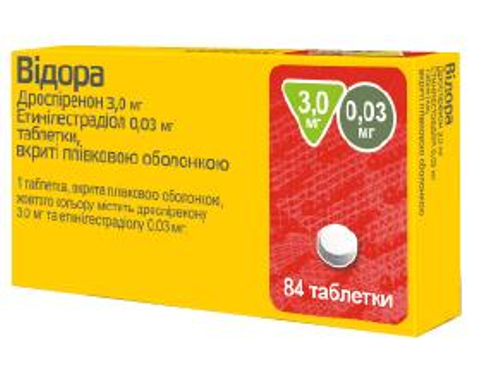 Цены на Видора табл. п/о 3 мг/0,03 мг №84 (28х3)